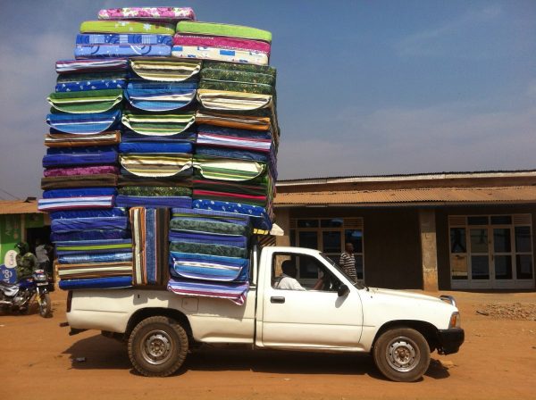 How to tie down a mattress in a truck
