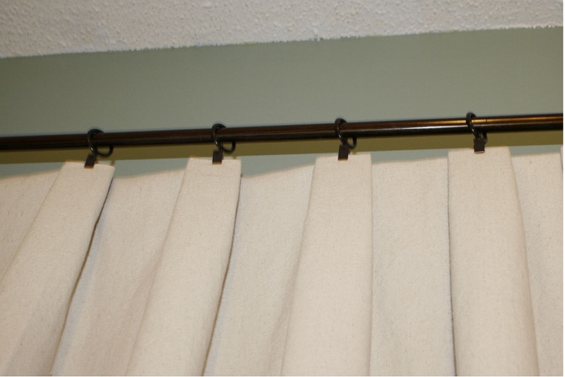 how to make drop cloth curtains