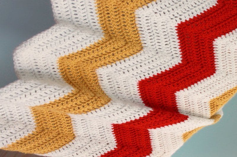 how to crochet a simple blanket
