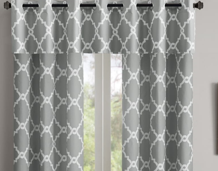 How to hang a valance and curtains