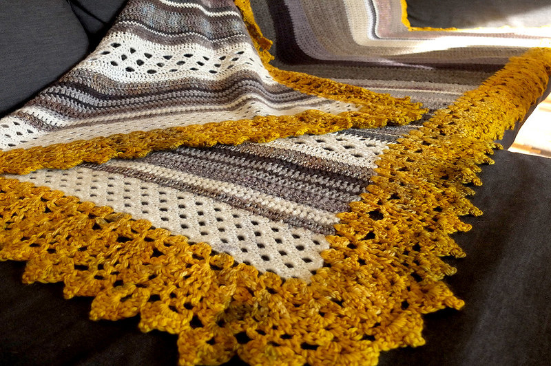 how to clean crochet blanket