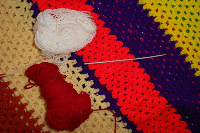 how to crochet a name on a blanket